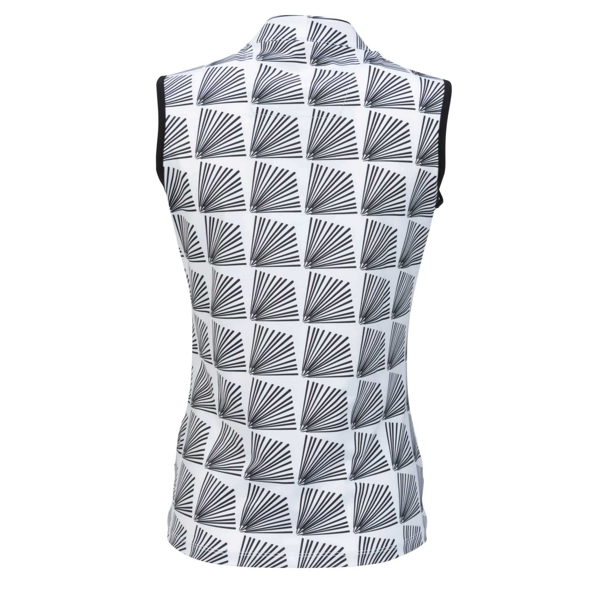 Nancy Lopez  Fanny Sleeveless Polo White Multi