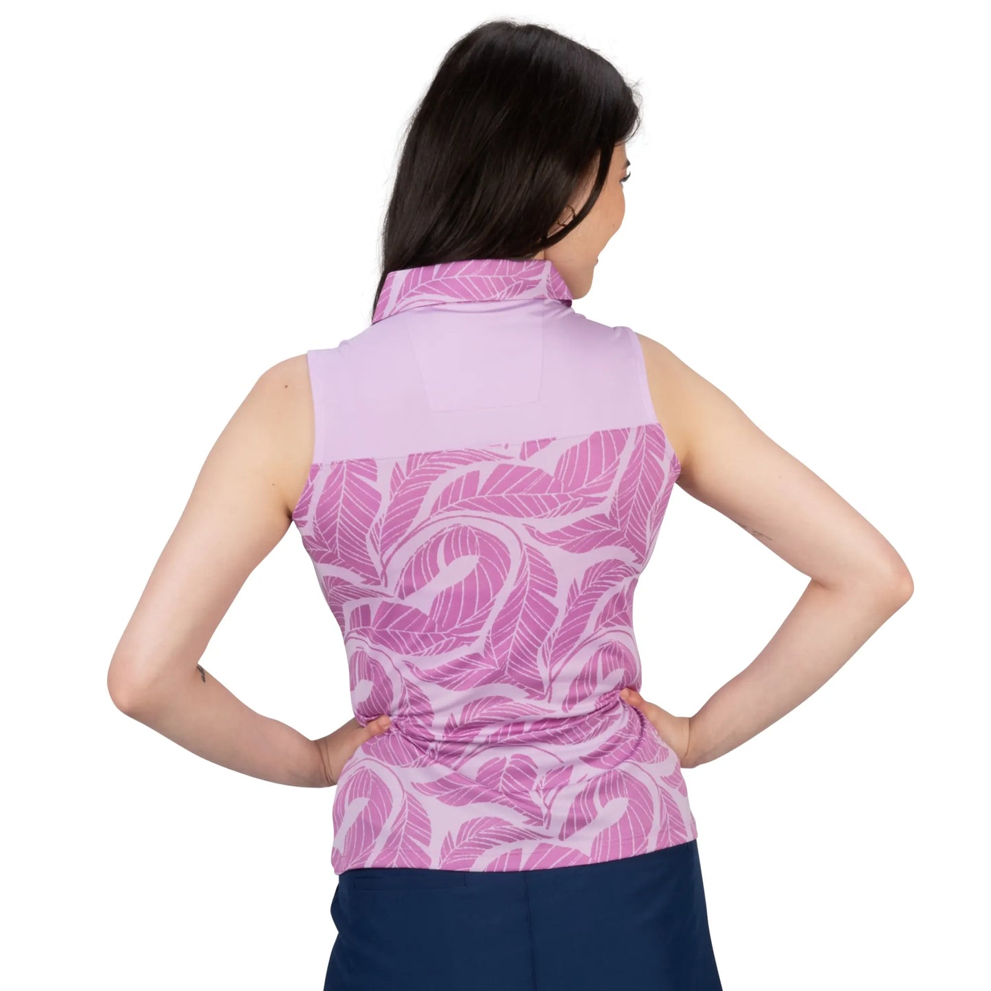 Nancy Lopez  Havana Sleeveless Polo Lilac
