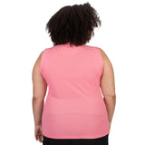 Nancy Lopez Journey Sleeveless Polo Plus Geranium