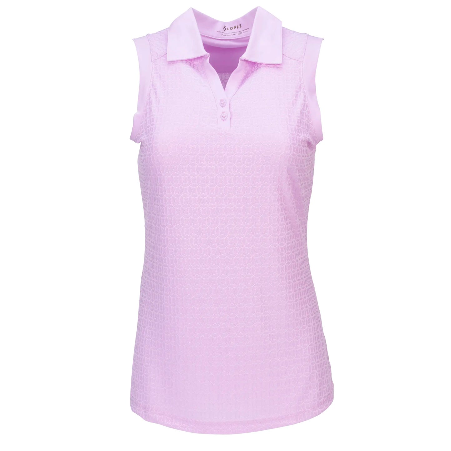 Nancy Lopez Journey Sleeveless Polo Plus Lilac