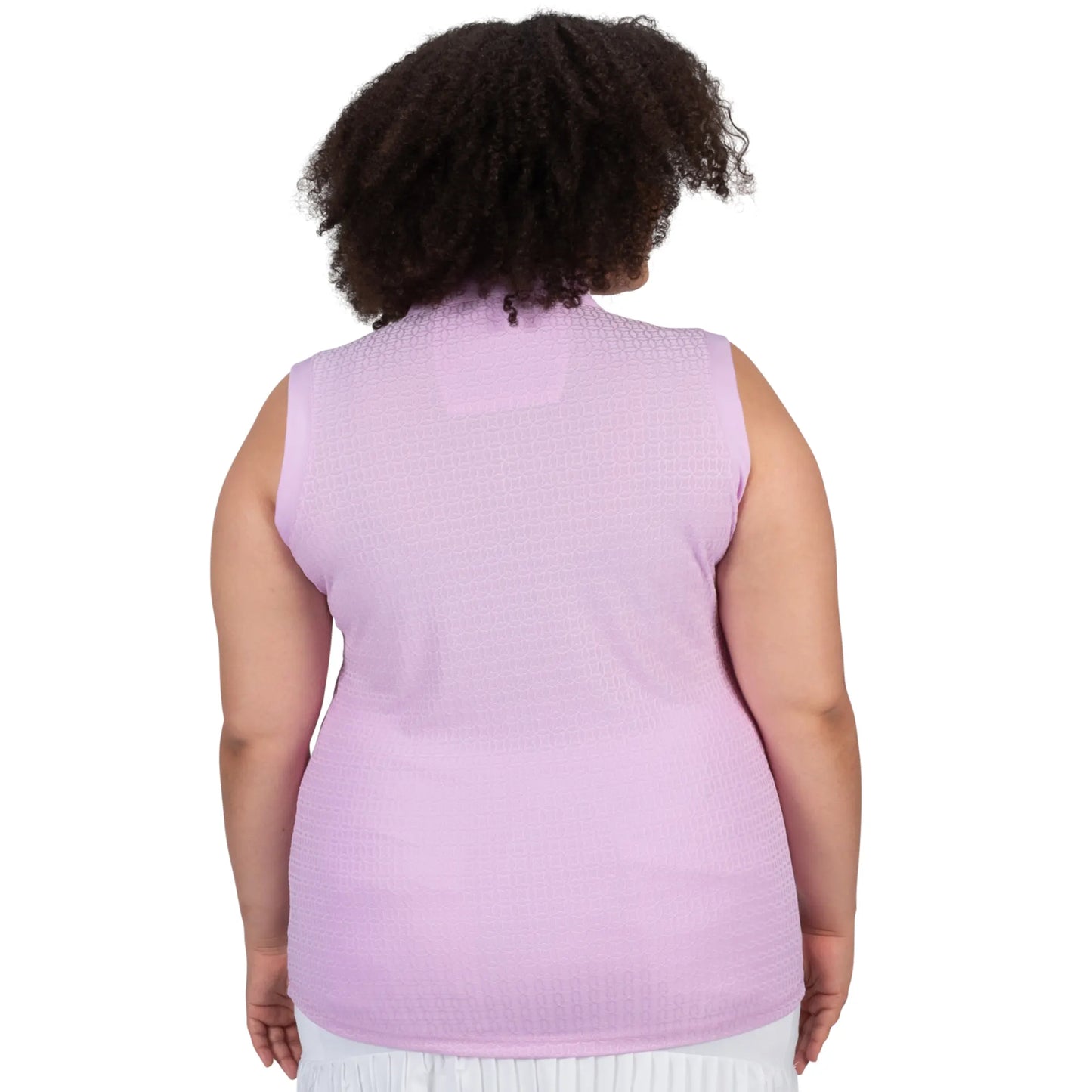 Nancy Lopez Journey Sleeveless Polo Plus Lilac