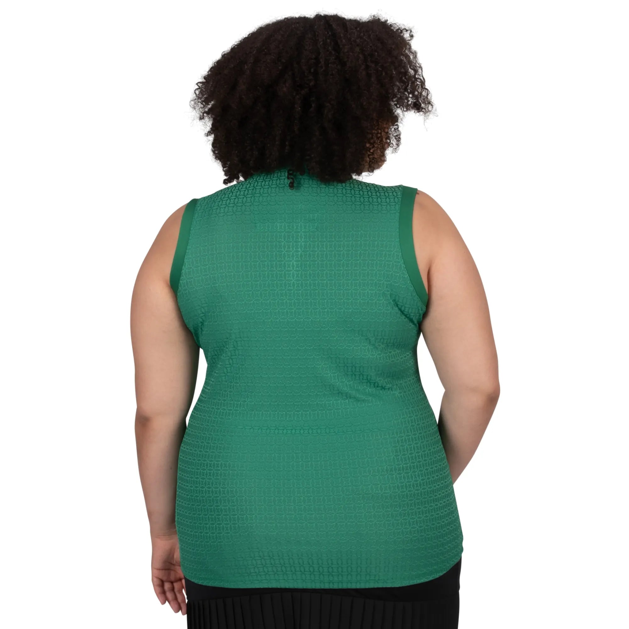Nancy Lopez Journey Sleeveless Polo Plus Pine