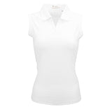 Nancy Lopez Journey Sleeveless Polo Plus - White