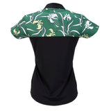Nancy Lopez  Minx Short Sleeve Polo Black Multi