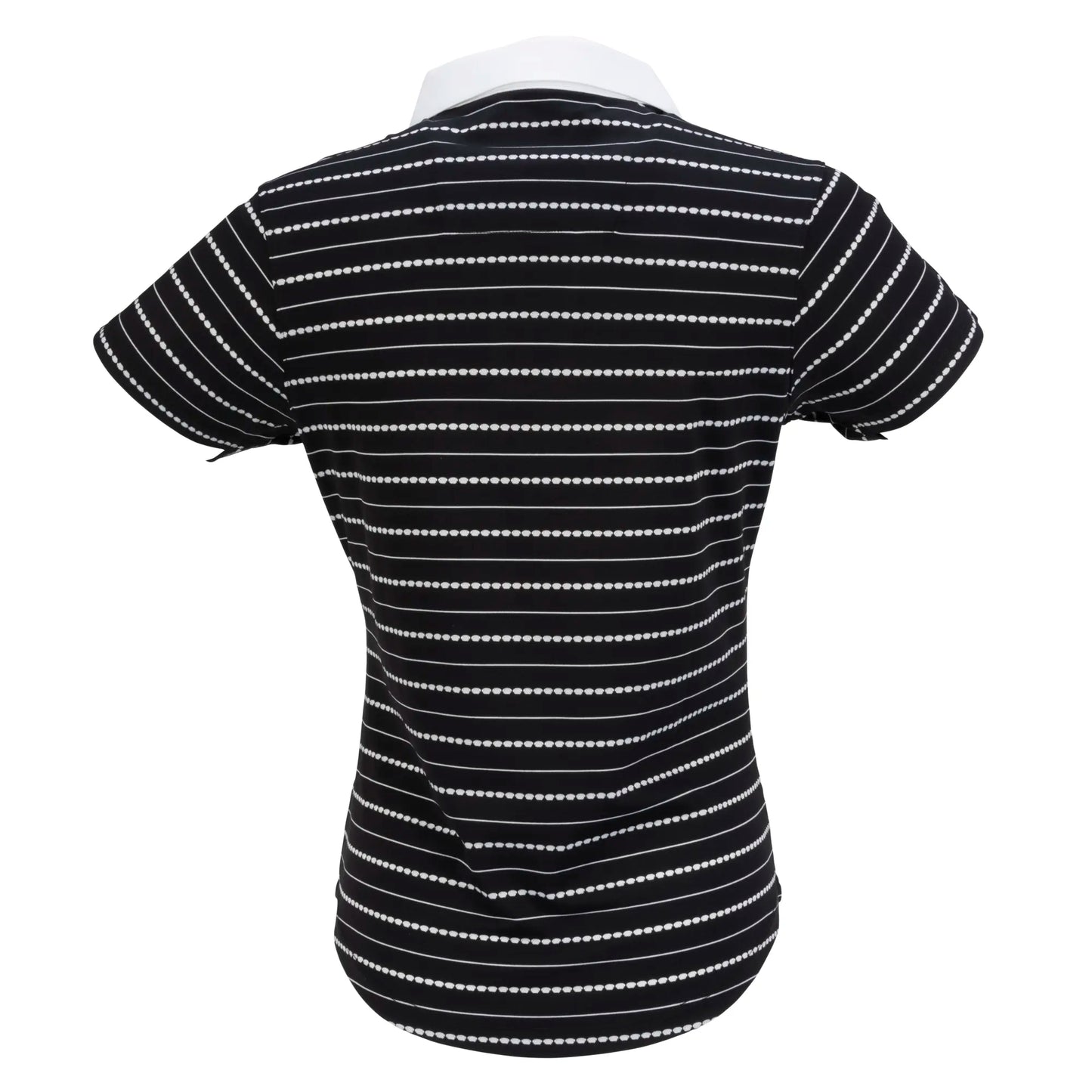 Nancy Lopez  Point Short Sleeve Polo Black Multi