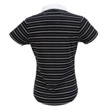 Nancy Lopez  Point Short Sleeve Polo Black Multi