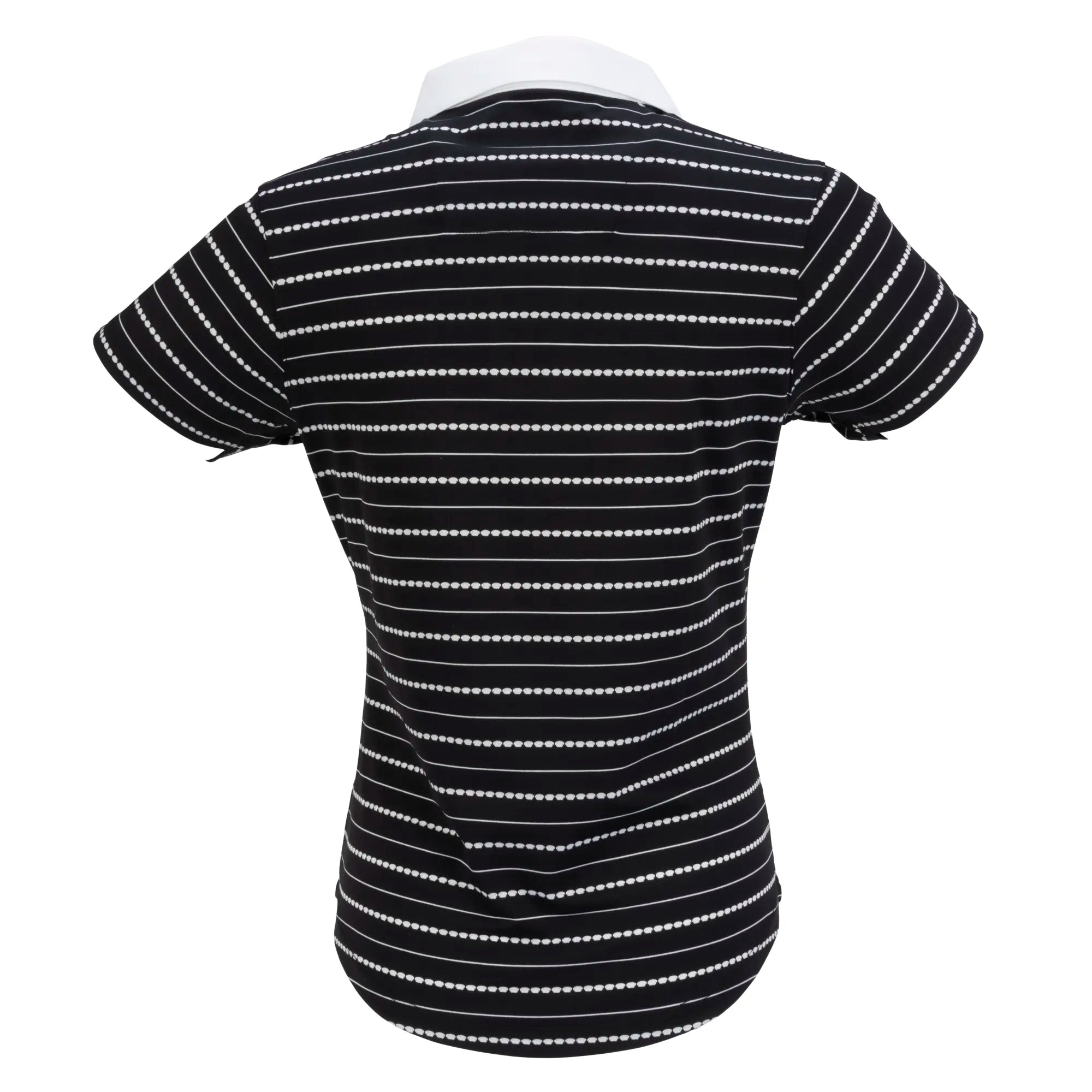 Nancy Lopez  Point Short Sleeve Polo Black Multi