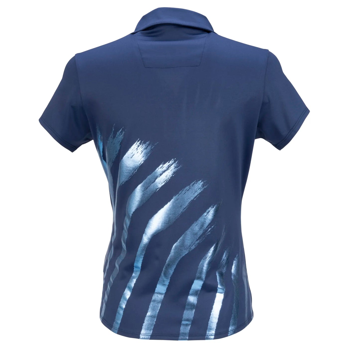 Nancy Lopez  Safari Short Sleeve Polo Navy Multi