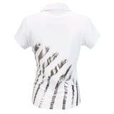 Nancy Lopez  Safari Short Sleeve Polo White Multi