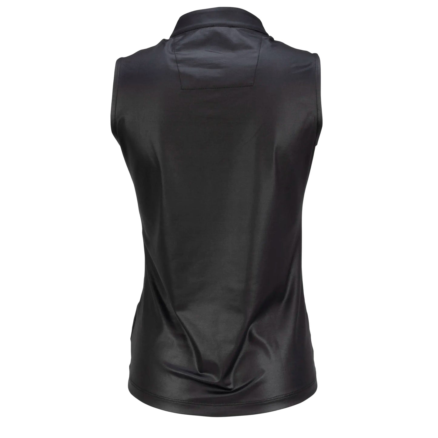 Nancy Lopez  Shine Sleeveless Polo Black Multi