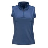 Nancy Lopez  Shine Sleeveless Polo Navy Multi