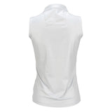 Nancy Lopez  Shine Sleeveless Polo Silver Multi