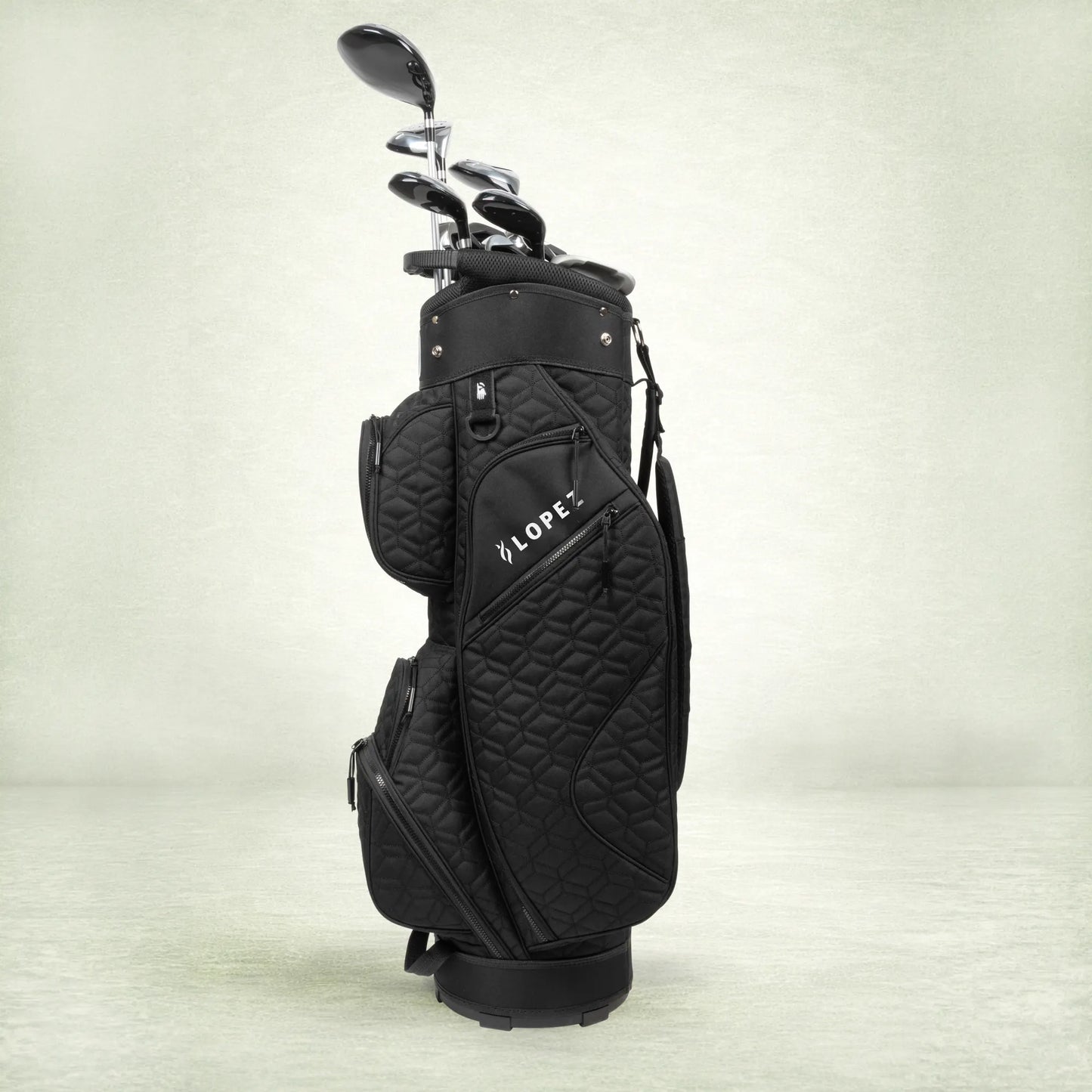 Nancy Lopez  Signature 19Pc Cart Bag Pkg Set - Coal Black Lh Coal Black