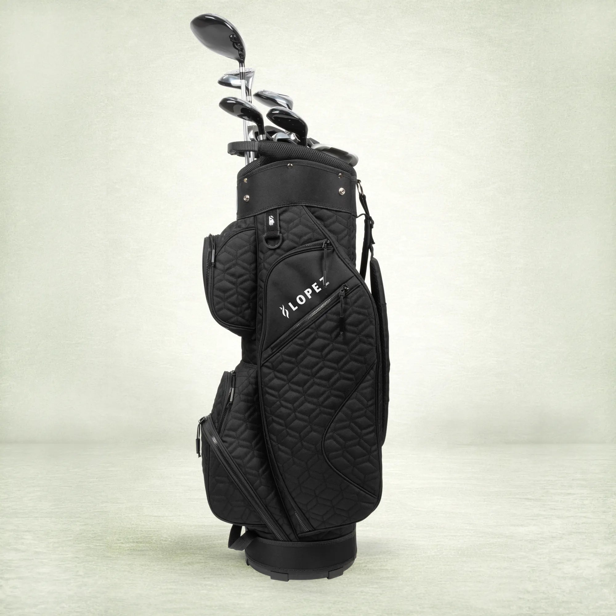Nancy Lopez  Signature 19Pc Cart Bag Pkg Set - Coal Black Lh Coal Black
