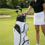 Nancy Lopez  Signature 19Pc Cart Bag Pkg Set - White Canvas Lh White Canvas