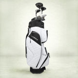 Nancy Lopez  Signature 19Pc Cart Bag Pkg Set - White Canvas Lh White Canvas