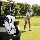 Nancy Lopez  Signature 19Pc Cart Bag Pkg Set - White Canvas Lh White Canvas