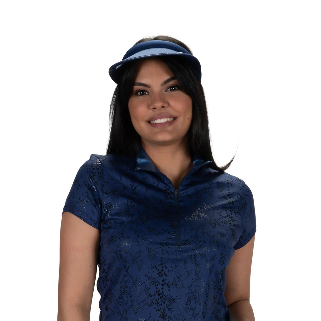 Nancy Lopez  Sizzle Reverse Clip Visor Navy Multi