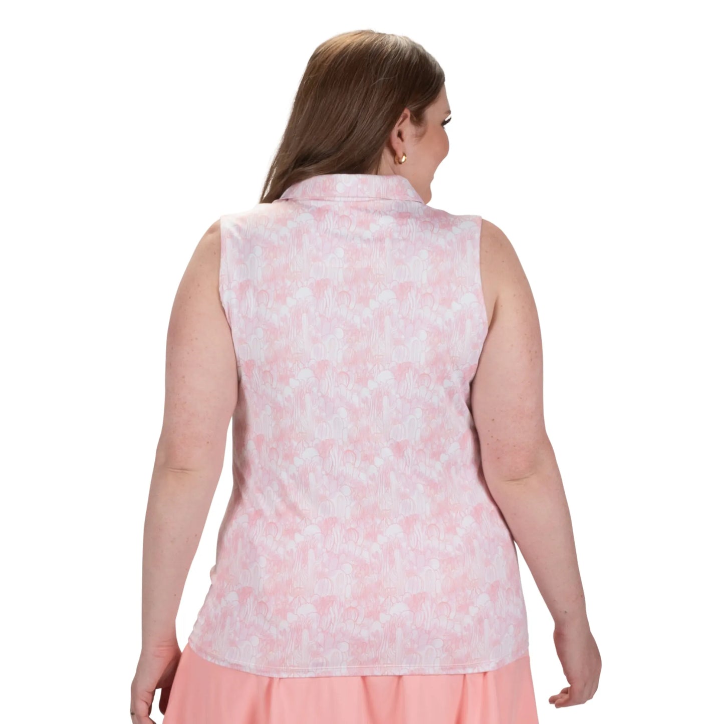 Nancy Lopez  Sonora Sleeveless Polo Plus Quartz Multi