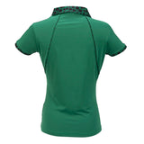 Nancy Lopez  Splendor Short Sleeve Polo Plus Pine Multi