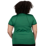 Nancy Lopez  Splendor Short Sleeve Polo Plus Pine Multi