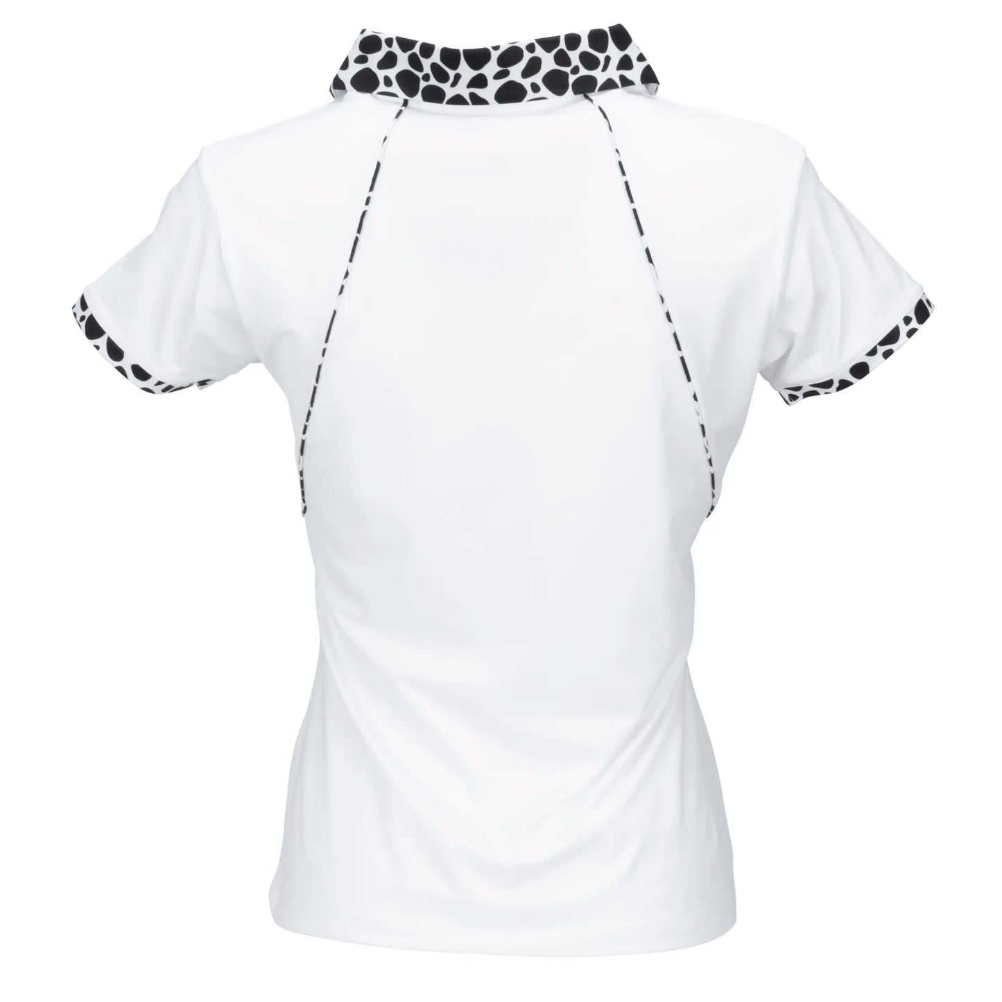 Nancy Lopez  Splendor Short Sleeve Polo Plus White Multi