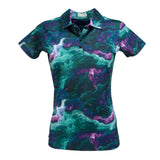 Nancy Lopez  Supra Short Sleeve Polo Black Multi