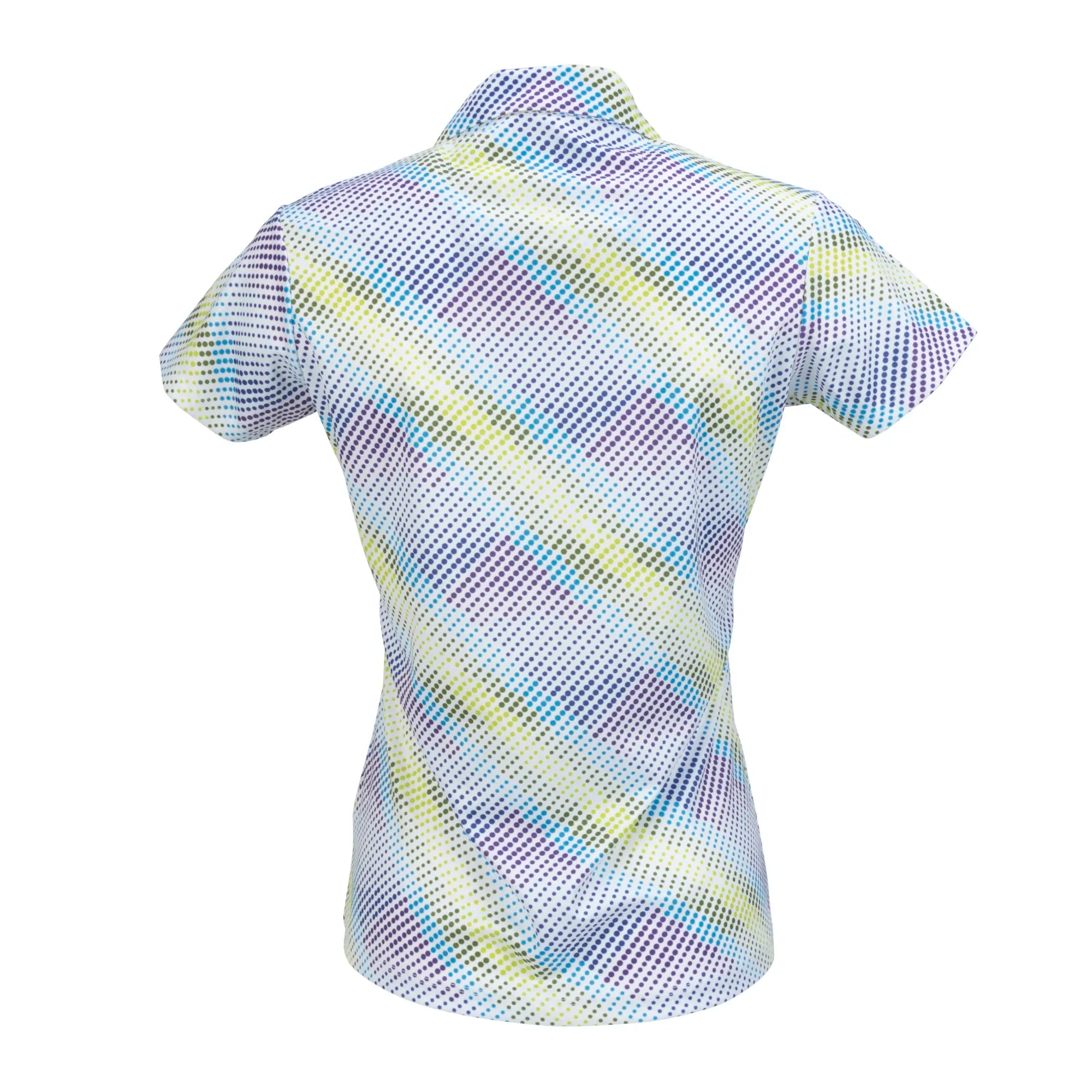 Nancy Lopez  Supra Short Sleeve Polo Plus White Multi