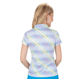 Nancy Lopez  Supra Short Sleeve Polo White Multi
