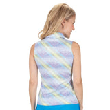 Nancy Lopez  Supra Sleeveless Polo White Multi