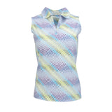 Nancy Lopez  Supra Sleeveless Polo White Multi