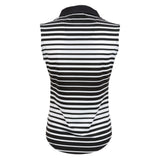 Nancy Lopez  Tango Sleeveless Polo Black Multi