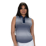 Nancy Lopez  Tango Sleeveless Polo Navy Multi