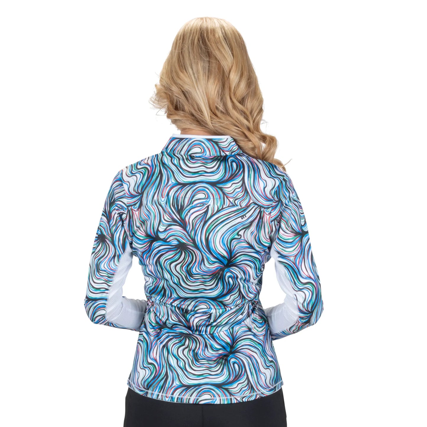 Nancy Lopez  Blast Qz Pullover White Multi