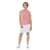 Nancy Lopez  Women'S Bold Sleeveless Polo Rouge Multi