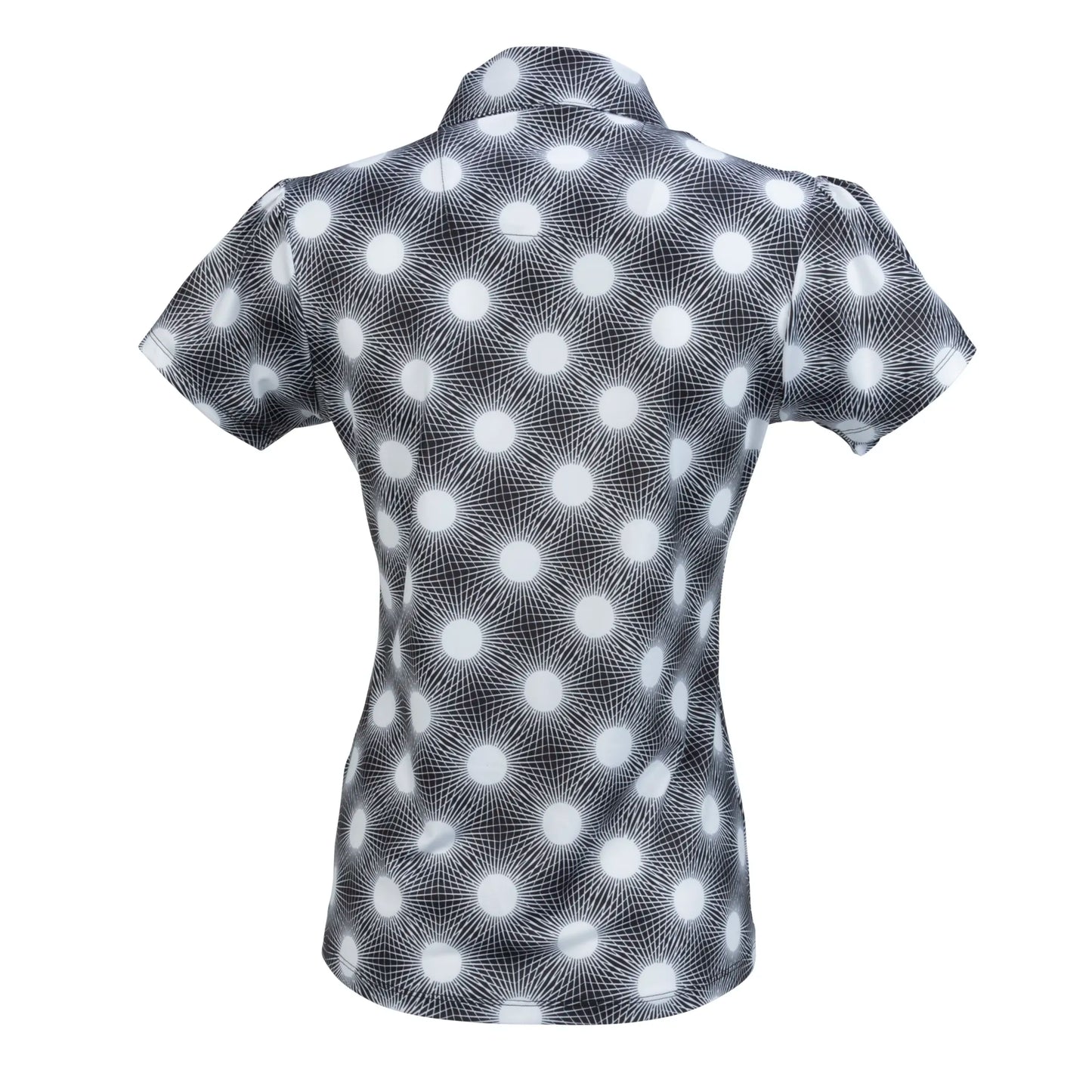 Nancy Lopez   Brilliant Short Sleeve Polo Black Multi