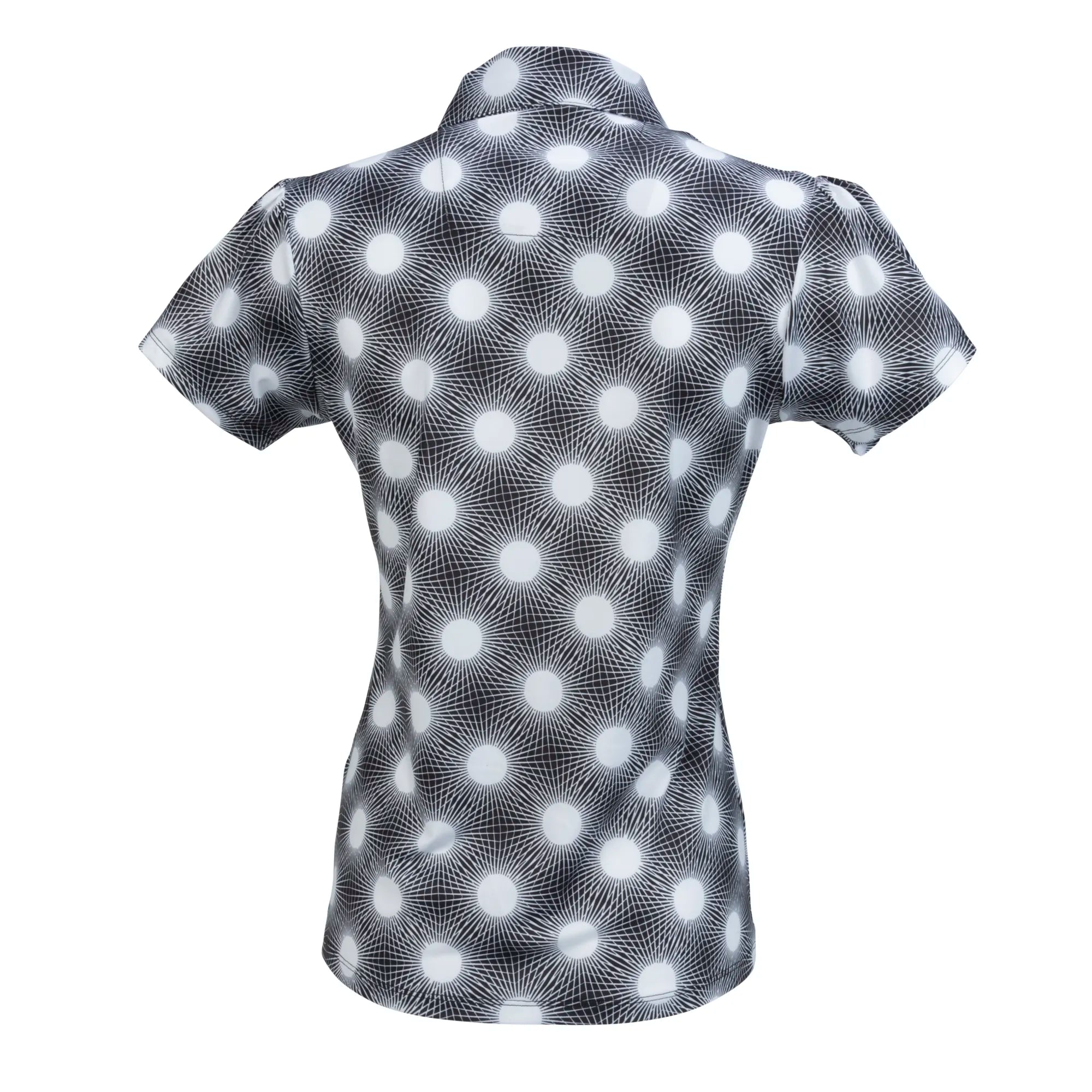 Nancy Lopez   Brilliant Short Sleeve Polo Black Multi