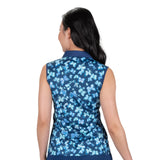 Nancy Lopez   Butterfly Sleeveless Polo Navy Multi