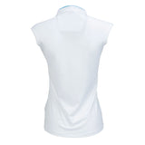 Nancy Lopez  Express Sleeveless Polo Plus White Multi