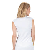 Nancy Lopez  Express Sleeveless Polo White Multi