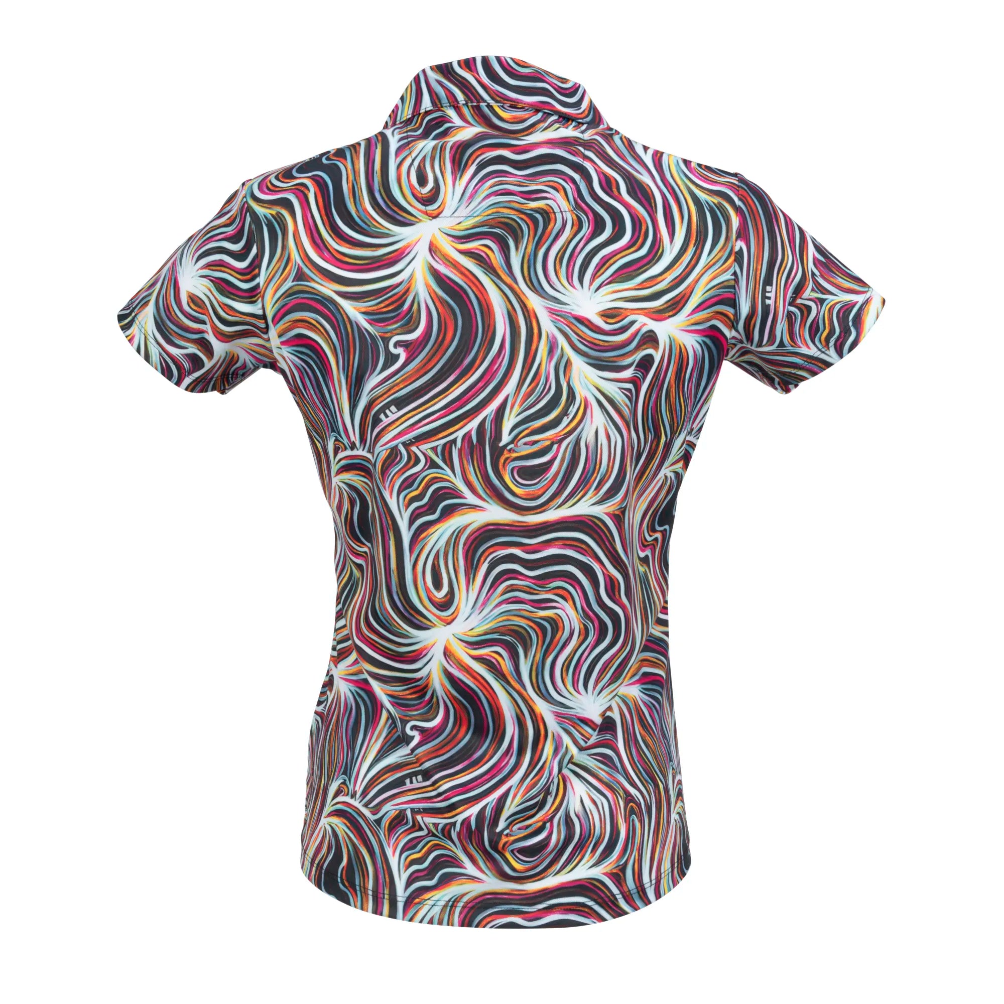 Nancy Lopez  Legacy Short Sleeve Polo Black Multi
