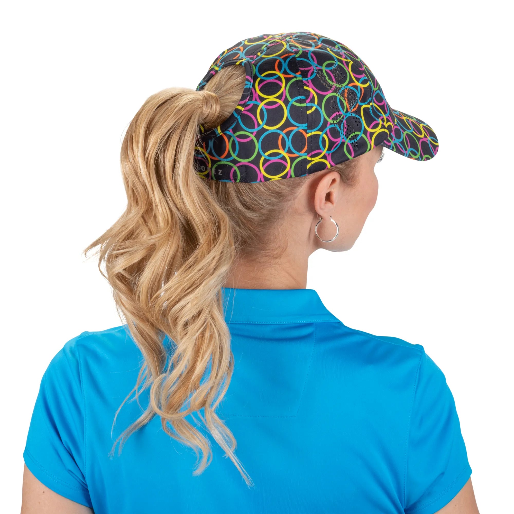 Nancy Lopez  Pony Hat Black Multi