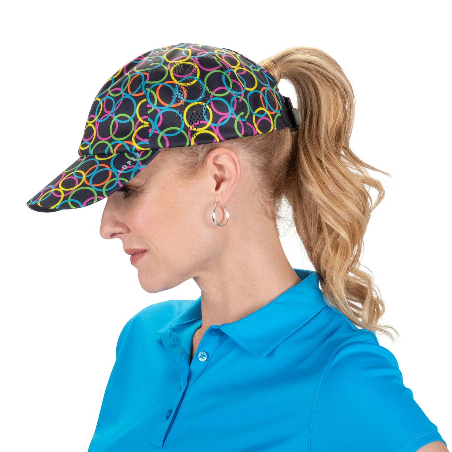 Nancy Lopez  Pony Hat Black Multi