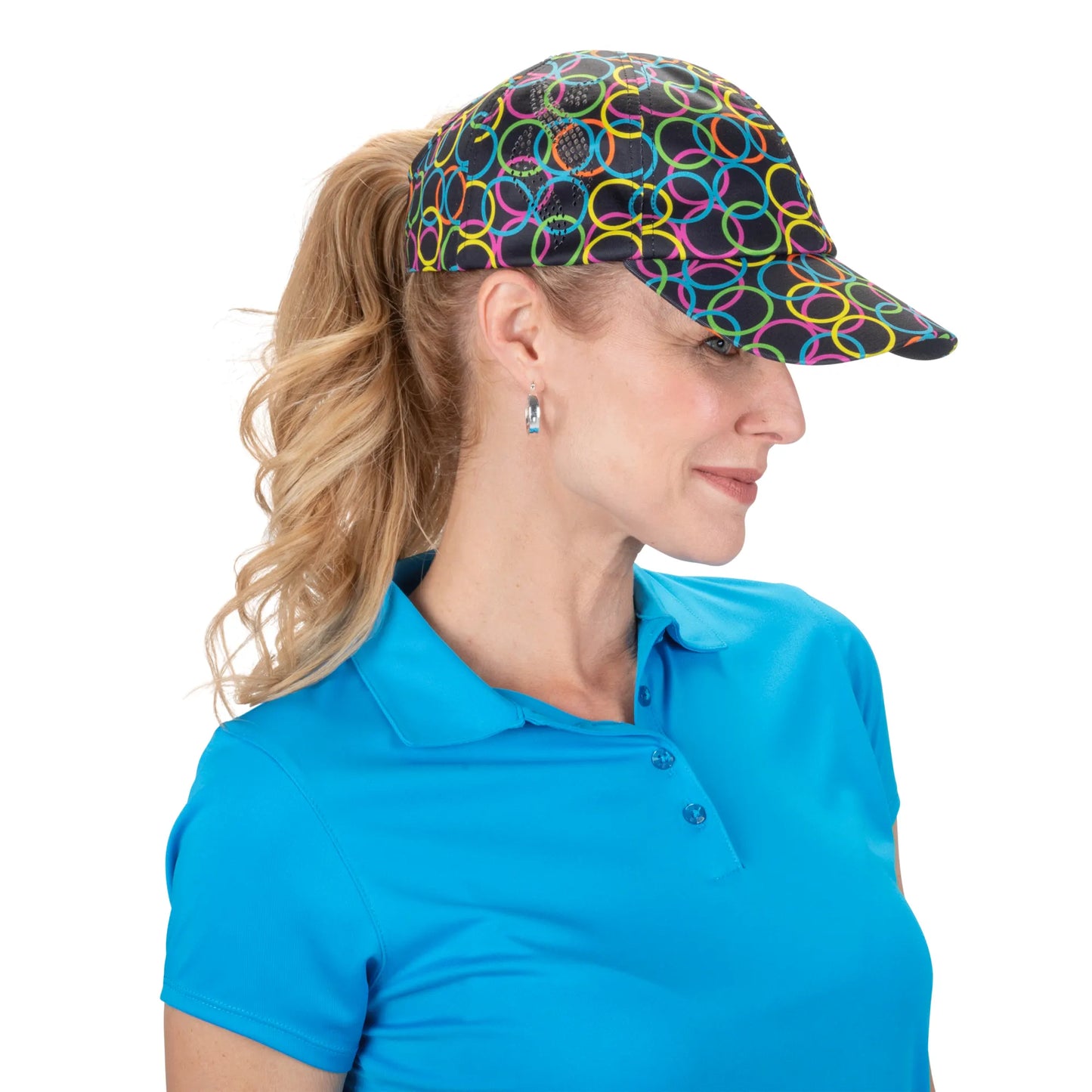 Nancy Lopez  Pony Hat Black Multi