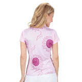 Nancy Lopez   Sunny Short Sleeve Polo Burst Multi