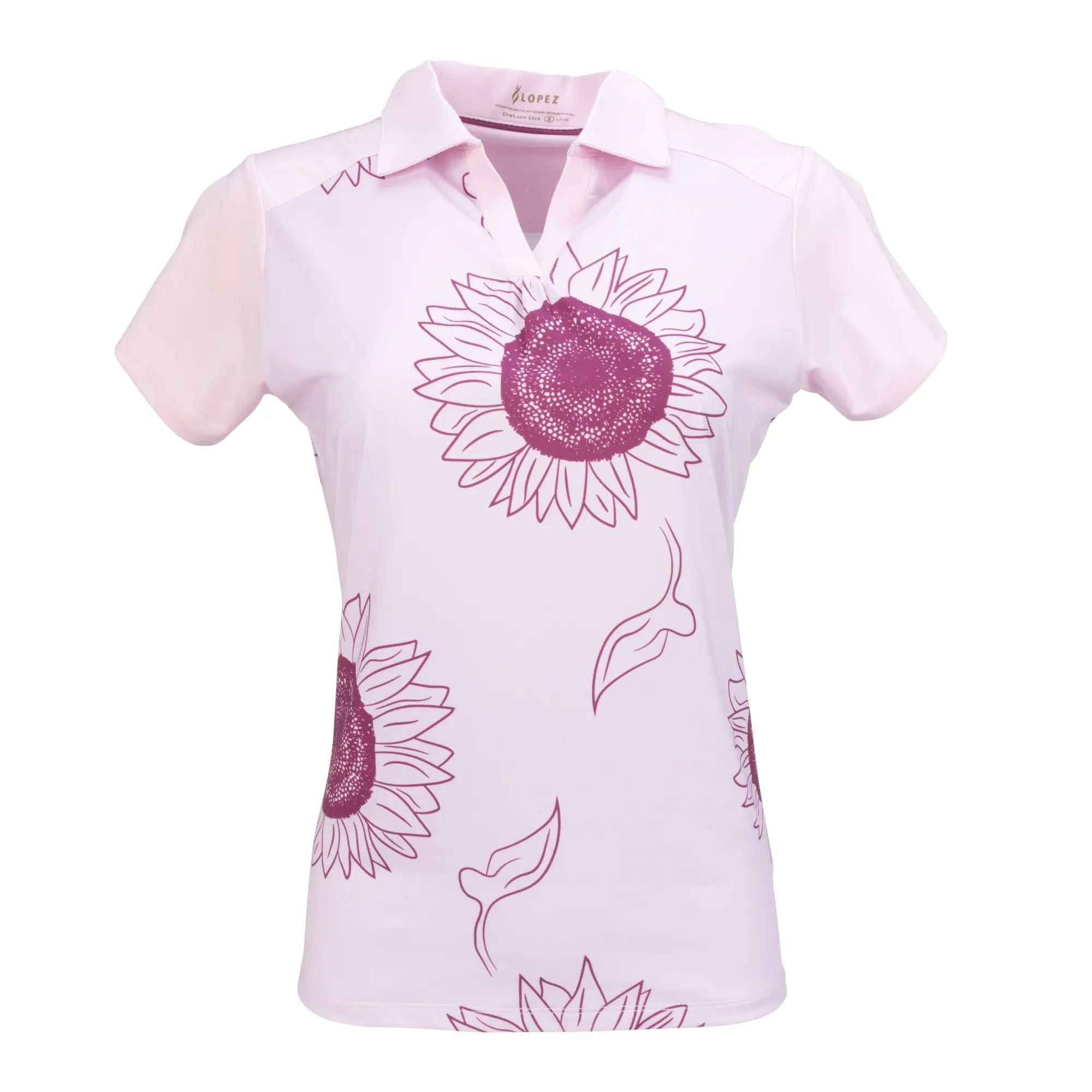 Nancy Lopez   Sunny Short Sleeve Polo Burst Multi