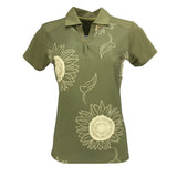 Nancy Lopez   Sunny Short Sleeve Polo Olive Multi