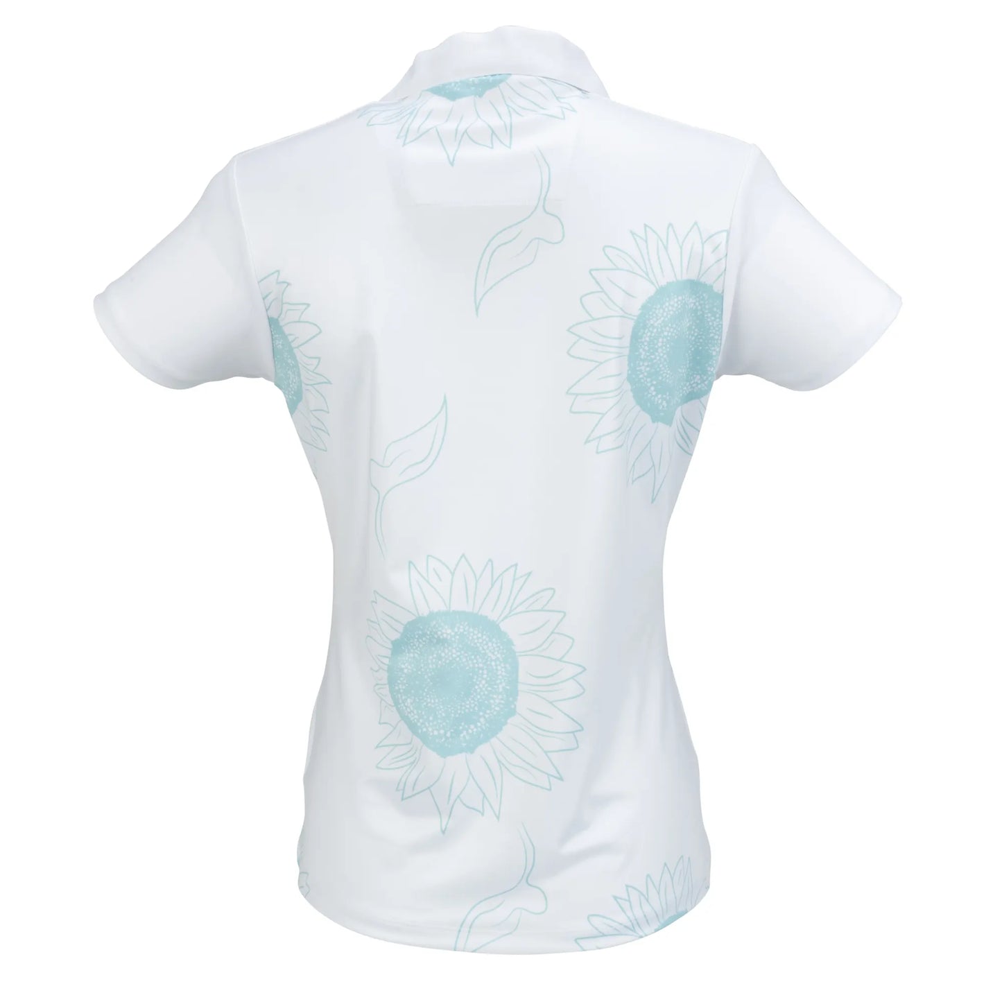 Nancy Lopez   Sunny Short Sleeve Polo Plus White Multi