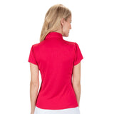 Nancy Lopez  Swagger Short Sleeve Polo Heart
