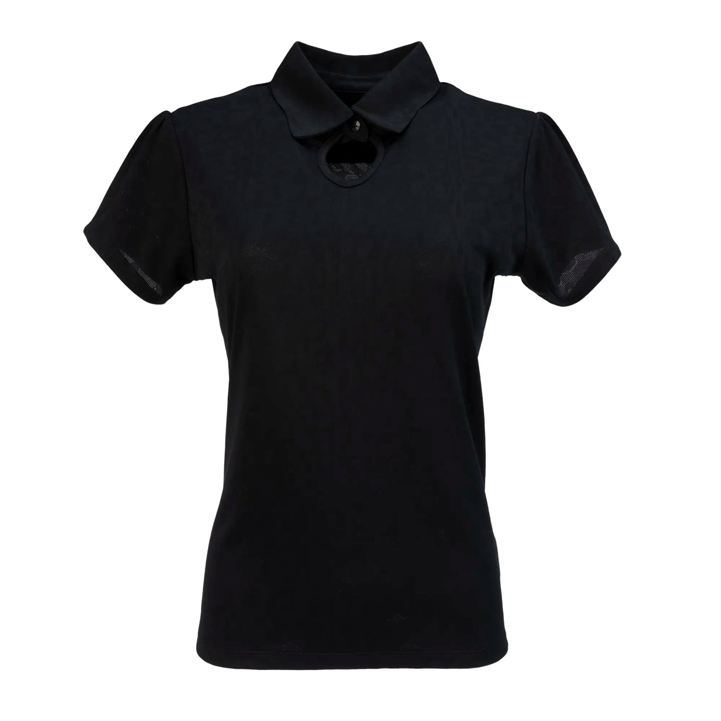 Nancy Lopez  Swagger Short Sleeve Polo Plus Black